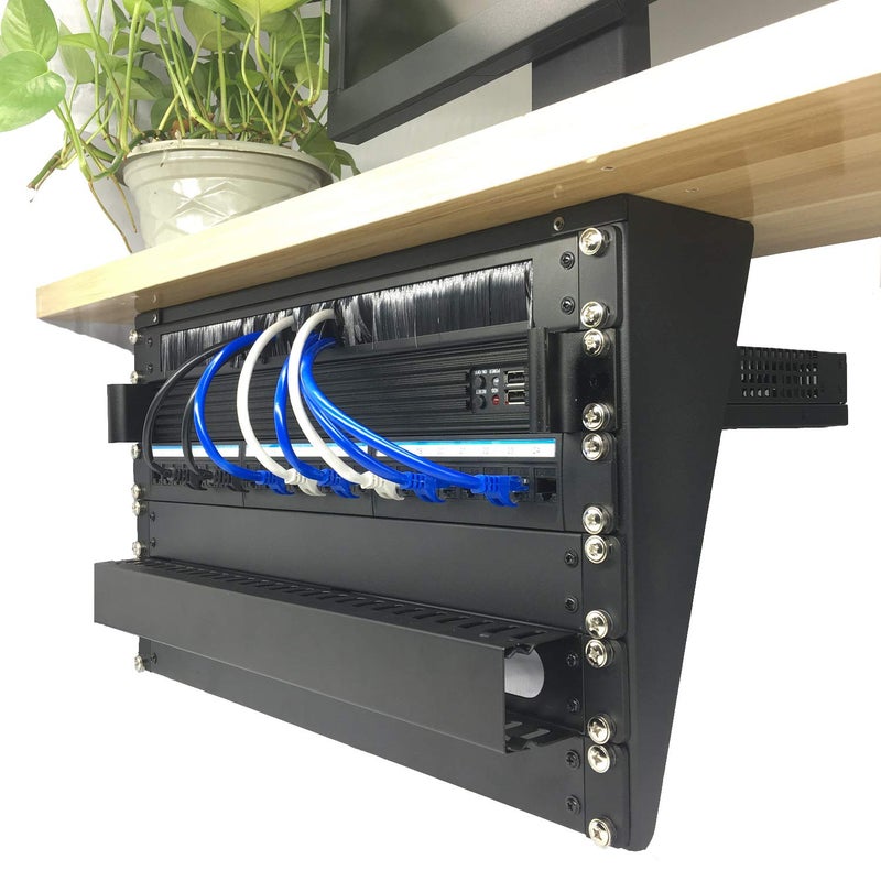 Mofangtech 6U 19 Inches Cold Rolled Steel Wall Mountable Simple Vertical Rack and Networking Euipment Rack Including Hardware for Assembly (6U) - Image 3